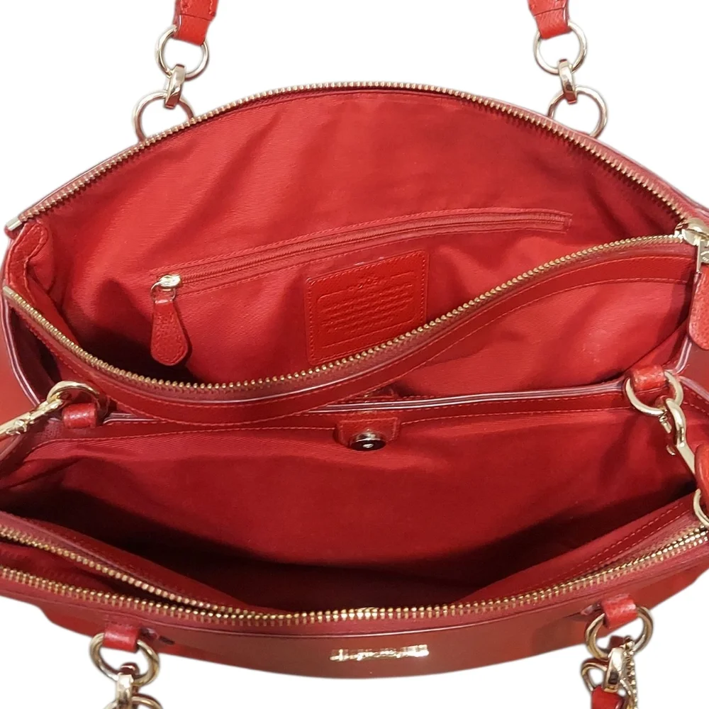 Coach Christie Crossgrain Leather Shoulder Bag Great Condition - Picture 13 of 13